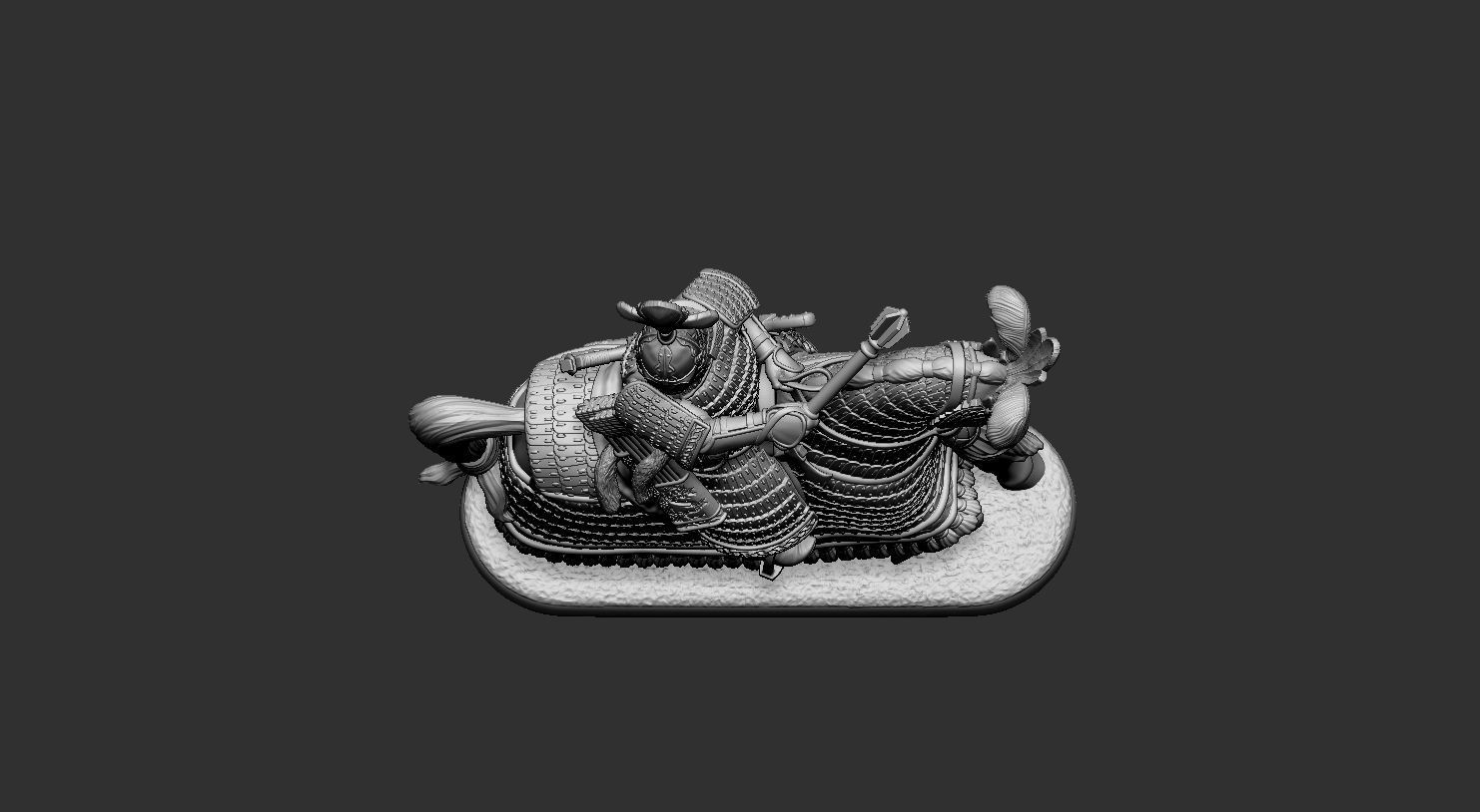 mongolian rider 1 3D print model_21