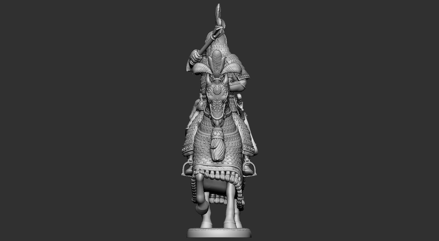 mongolian rider 1 3D print model_30