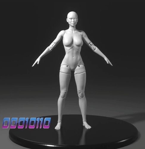 a-ball-jointed-doll 3D print model