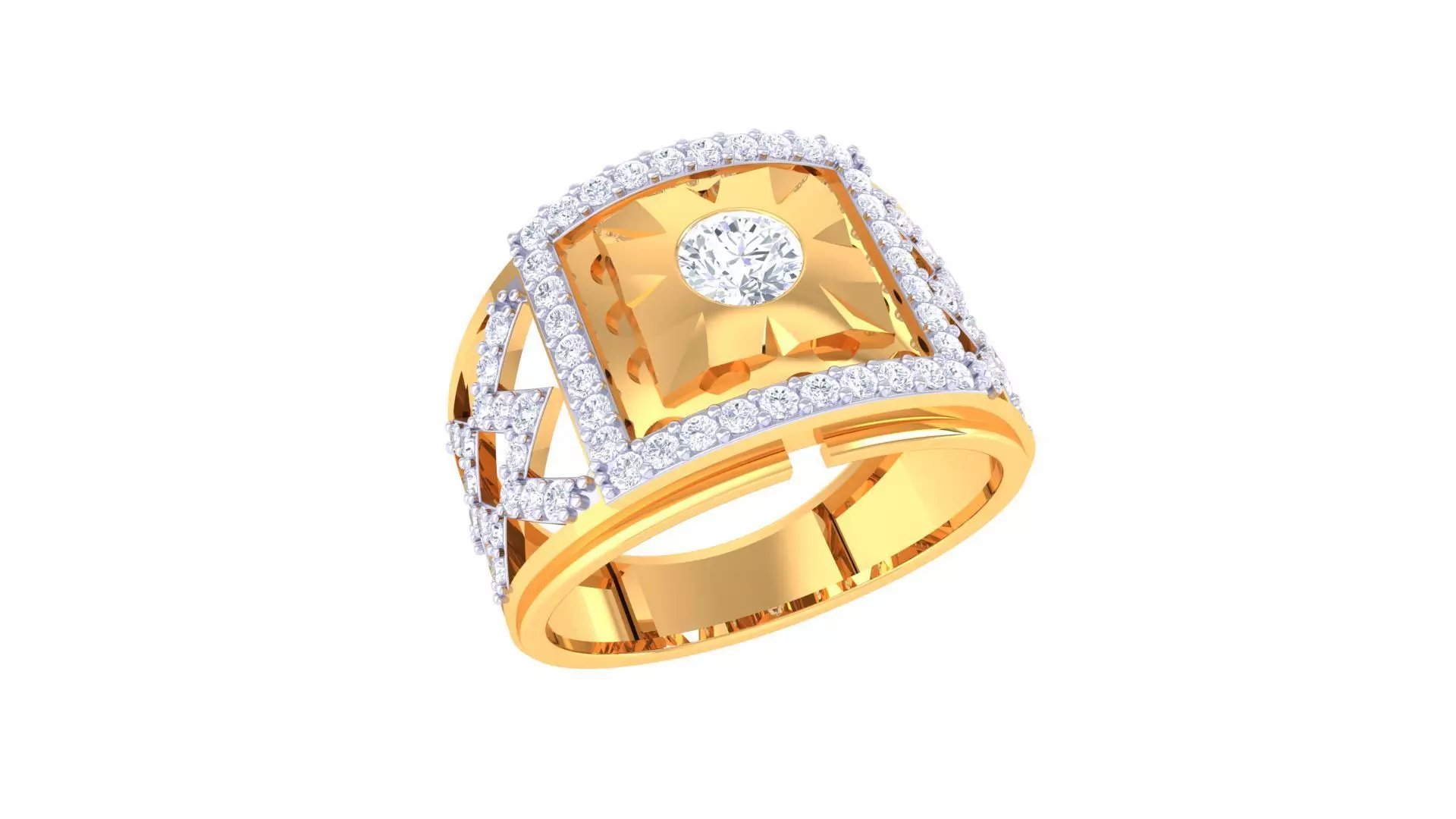 Gents ring - 76 3D print model_0