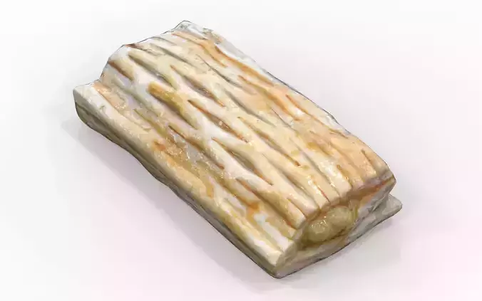Pineapple Pie Stick Game Ready Low-poly 3D model