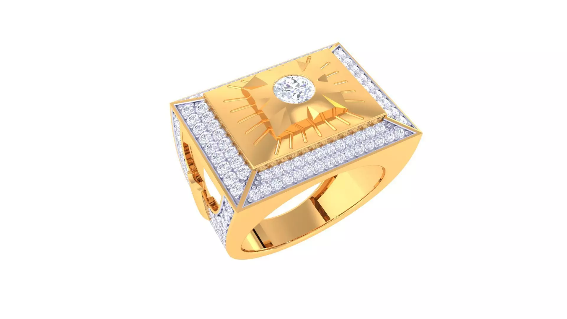 Gents ring - 66 3D print model_0