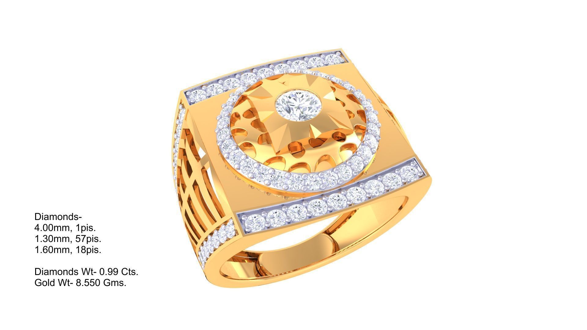 Gents ring - 65 3D print model_2