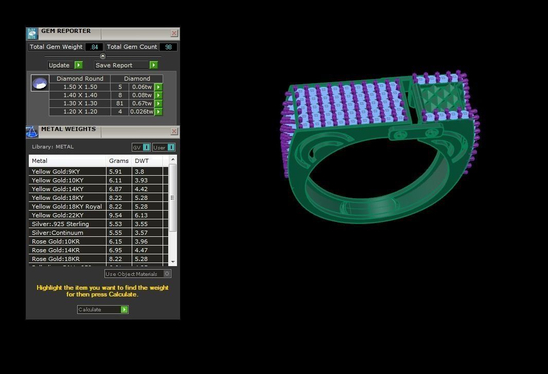 Gents ring - 59 3D print model_1