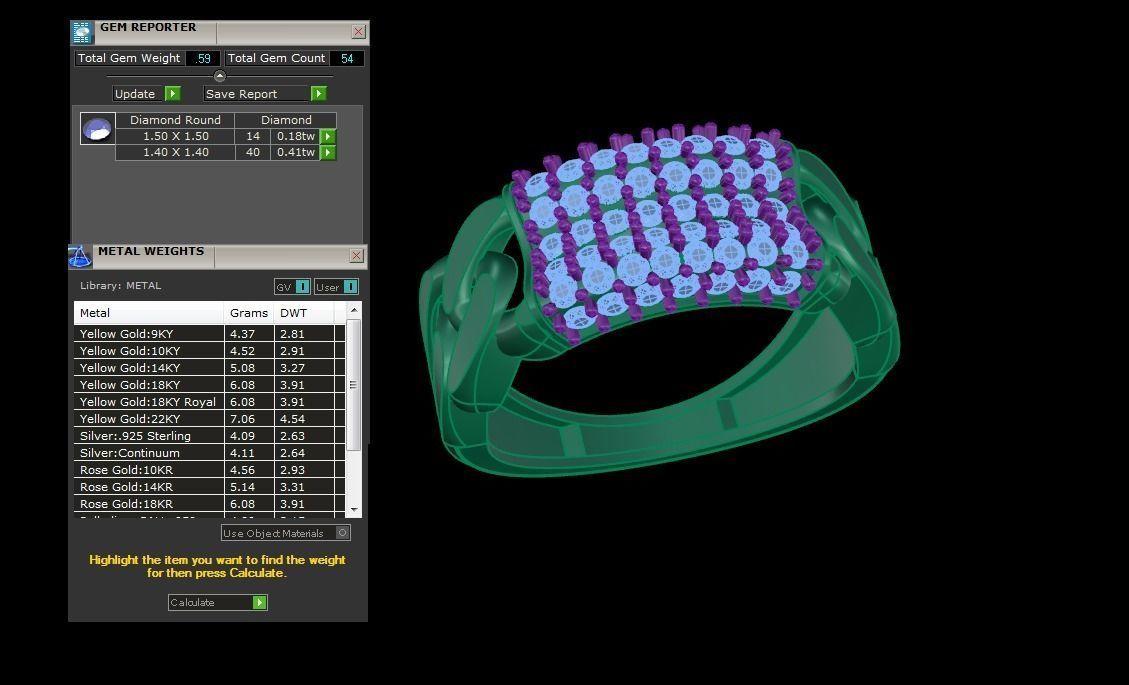Gents ring - 45 3D print model_1
