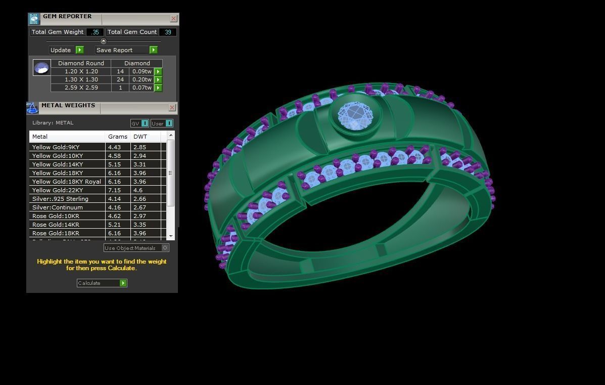 Gents ring - 31 3D print model_1