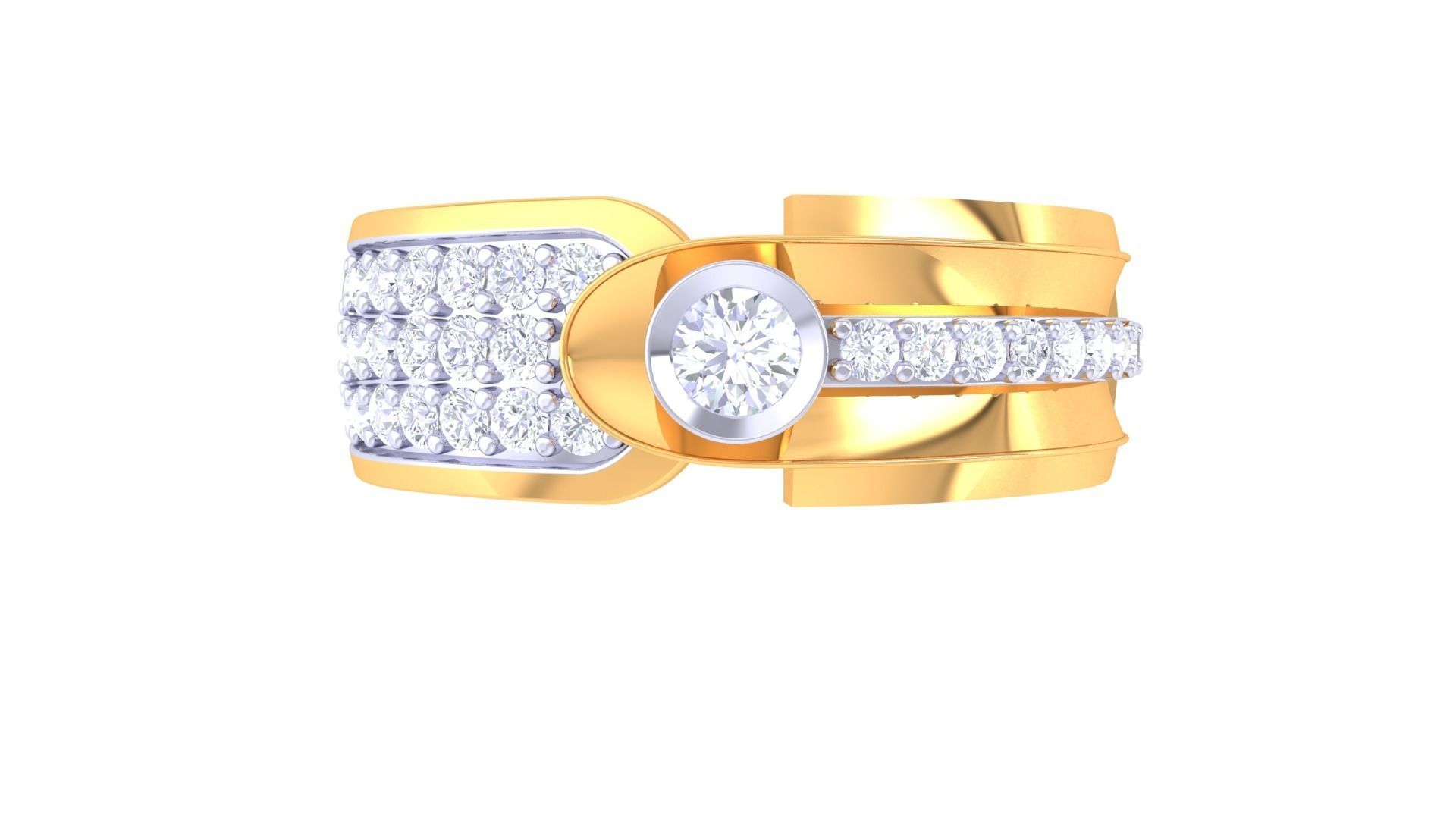 Gents ring - 26 3D print model_3