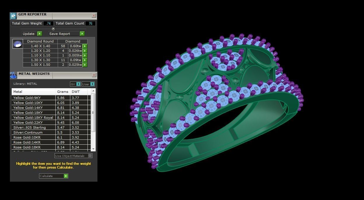 Gents ring - 25 3D print model_1