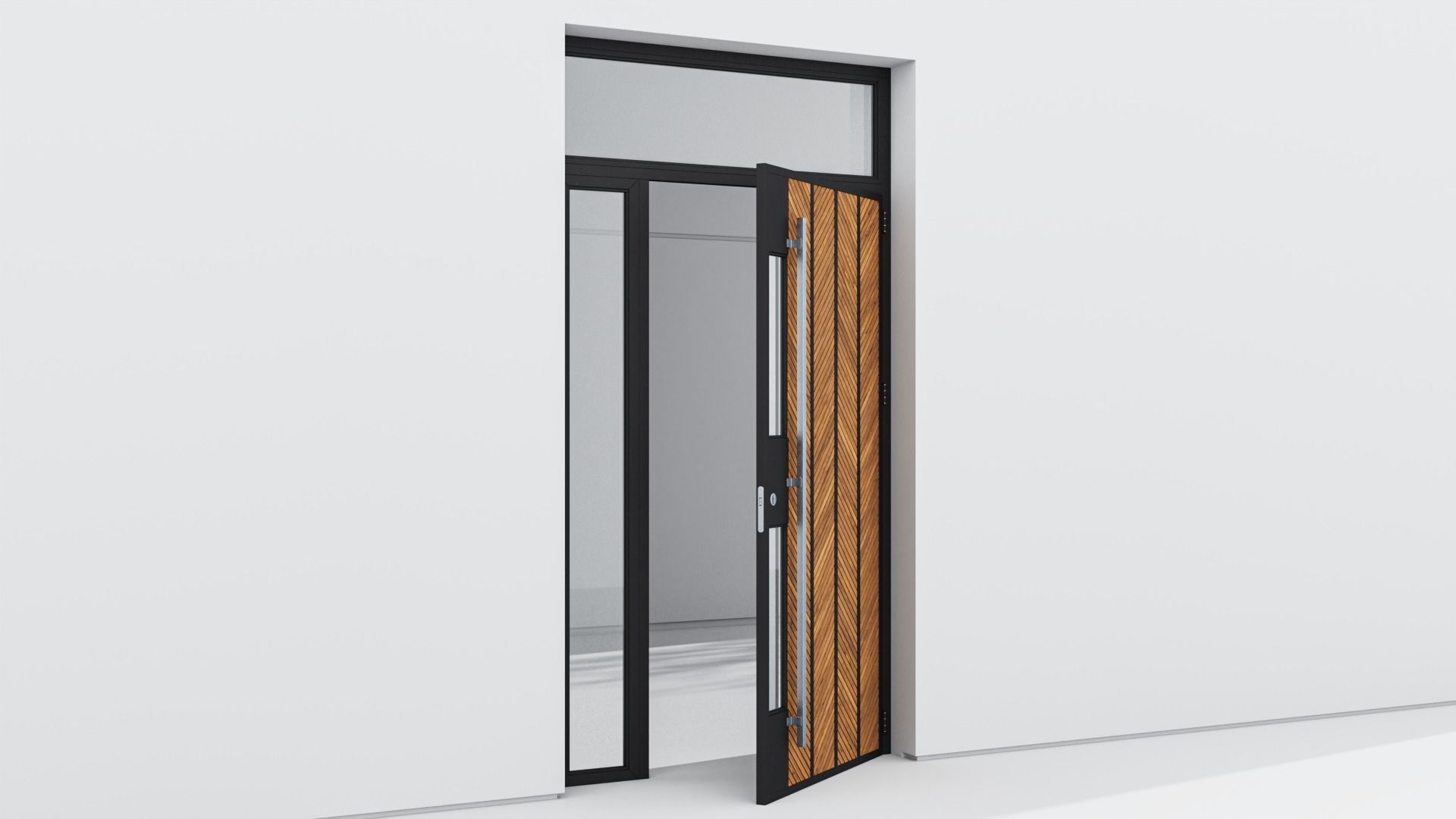 Aluminium door 228 3D model_3