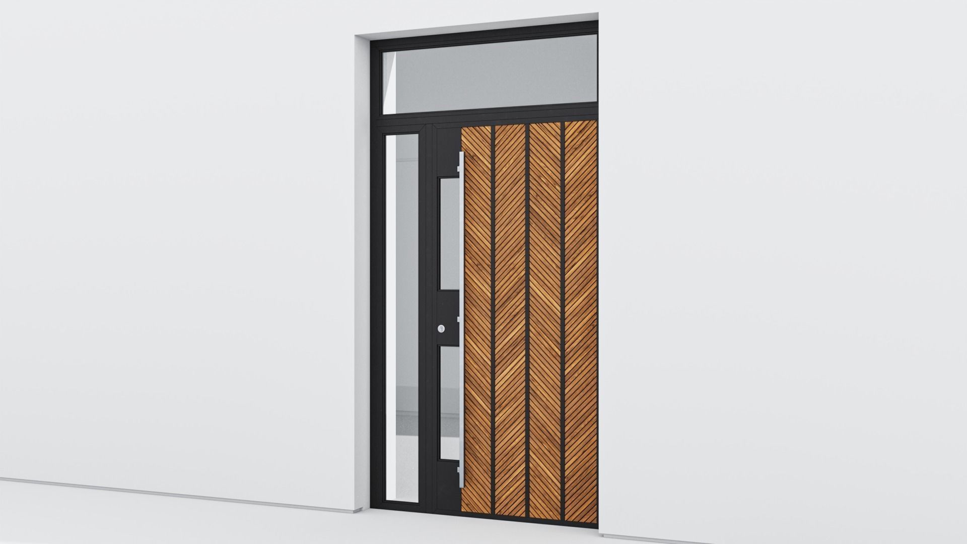 Aluminium door 228 3D model_2