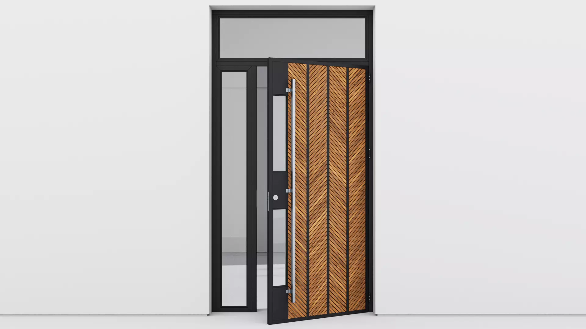 Aluminium door 228 3D model_0