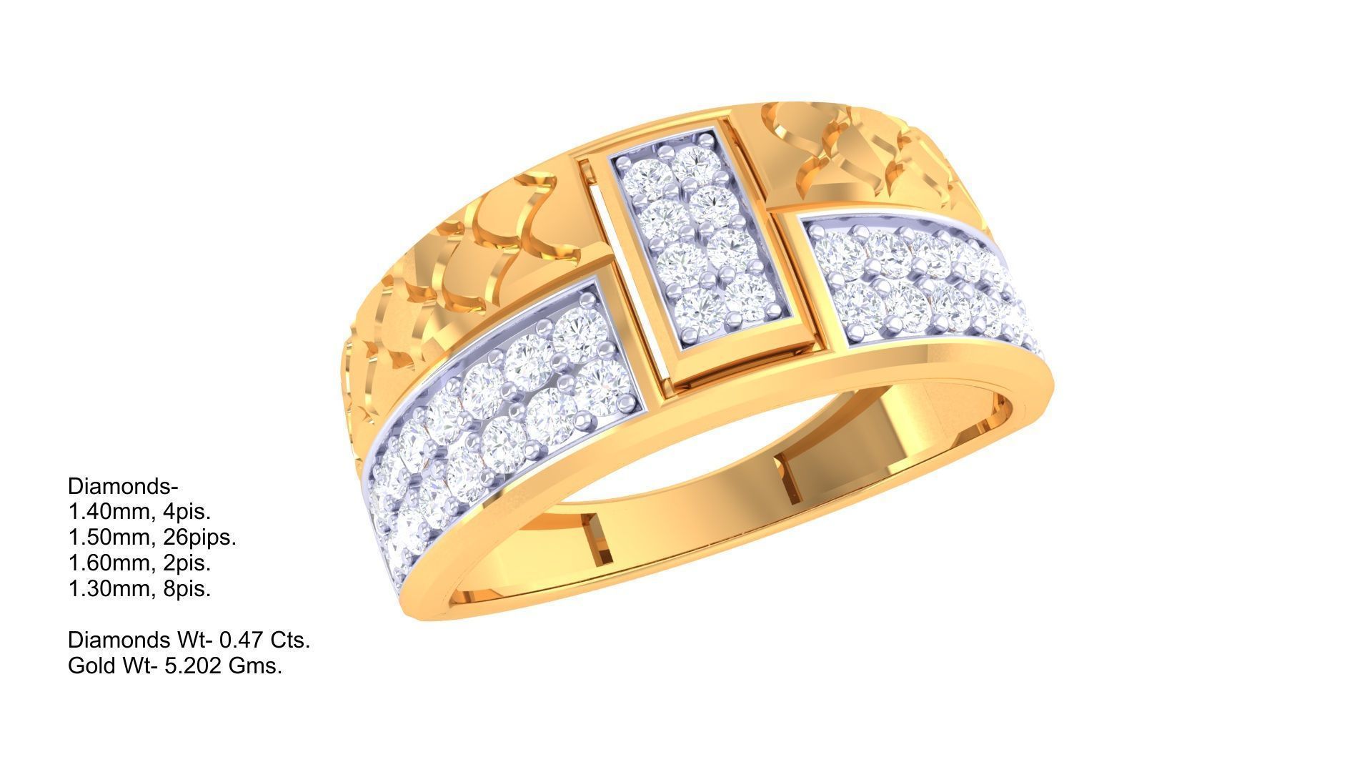 Gents Ring - 11 3D print model_2