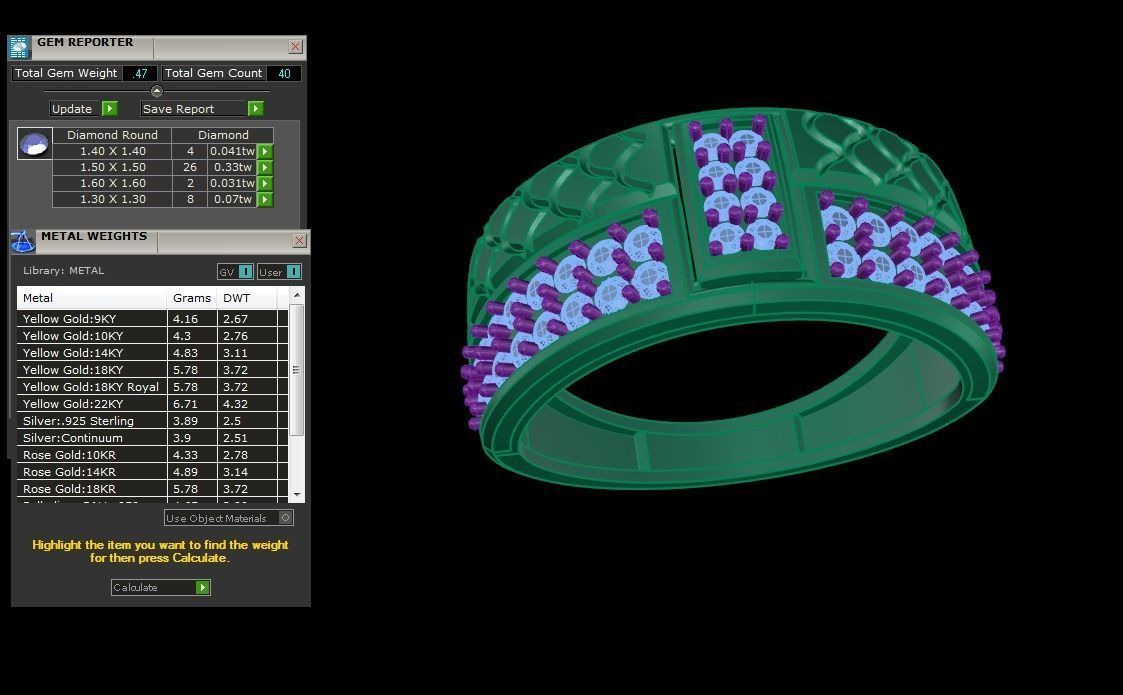 Gents Ring - 11 3D print model_1
