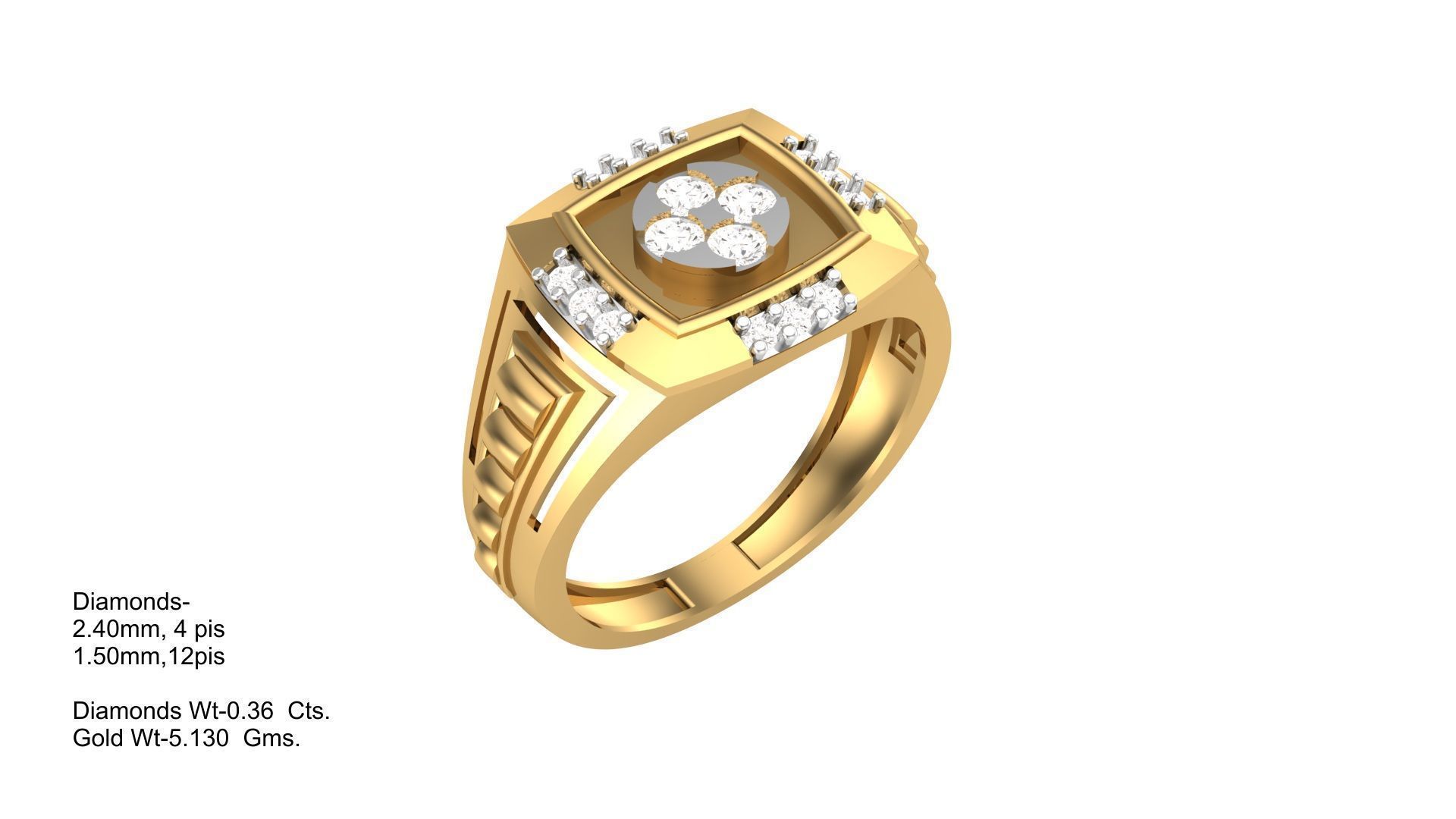Gents ring - 8 3D print model_1