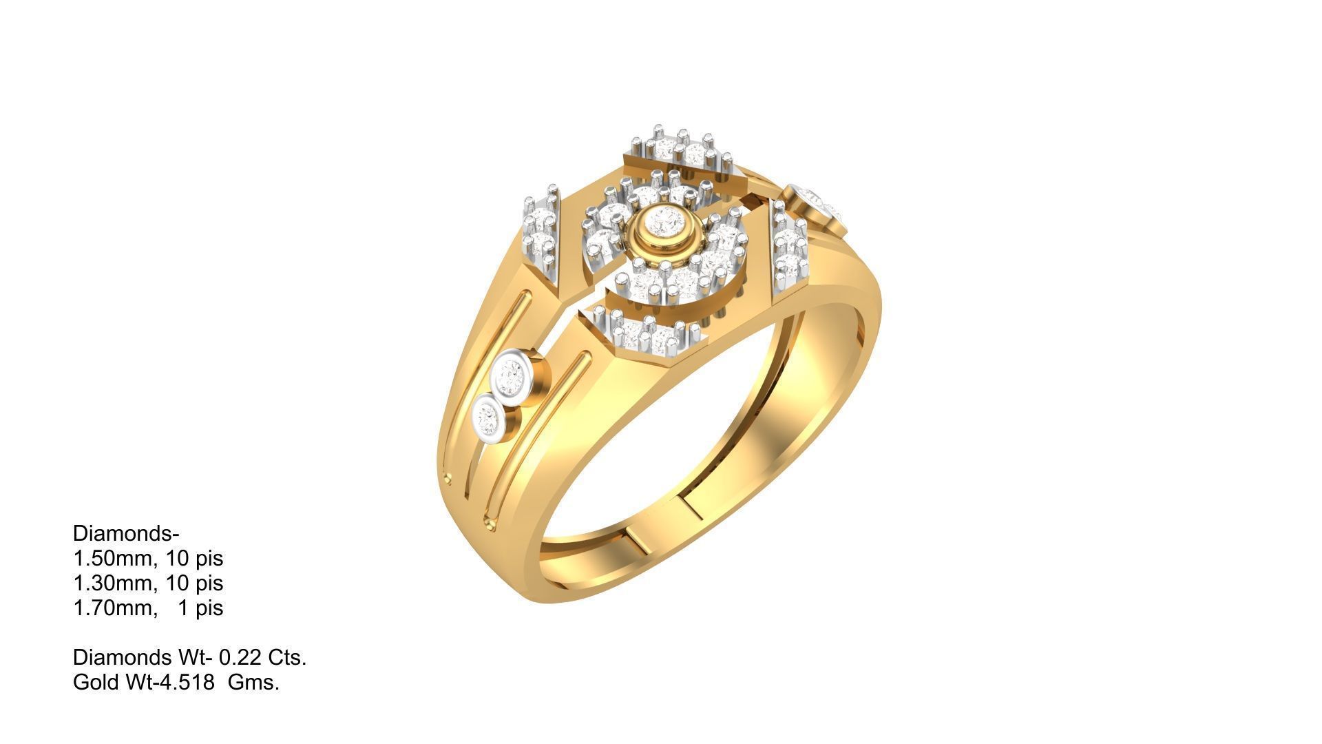 Gents Ring - 11 3D print model_1