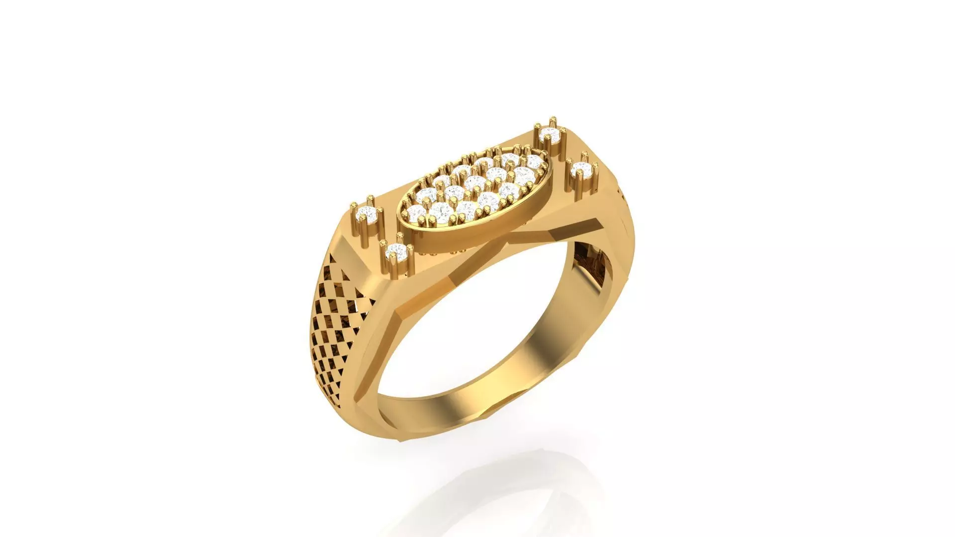 Gents Ring - 22 3D print model_0