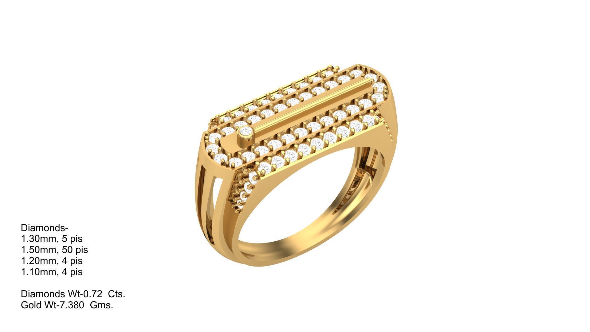 Gents Ring - 20 3D print model_1