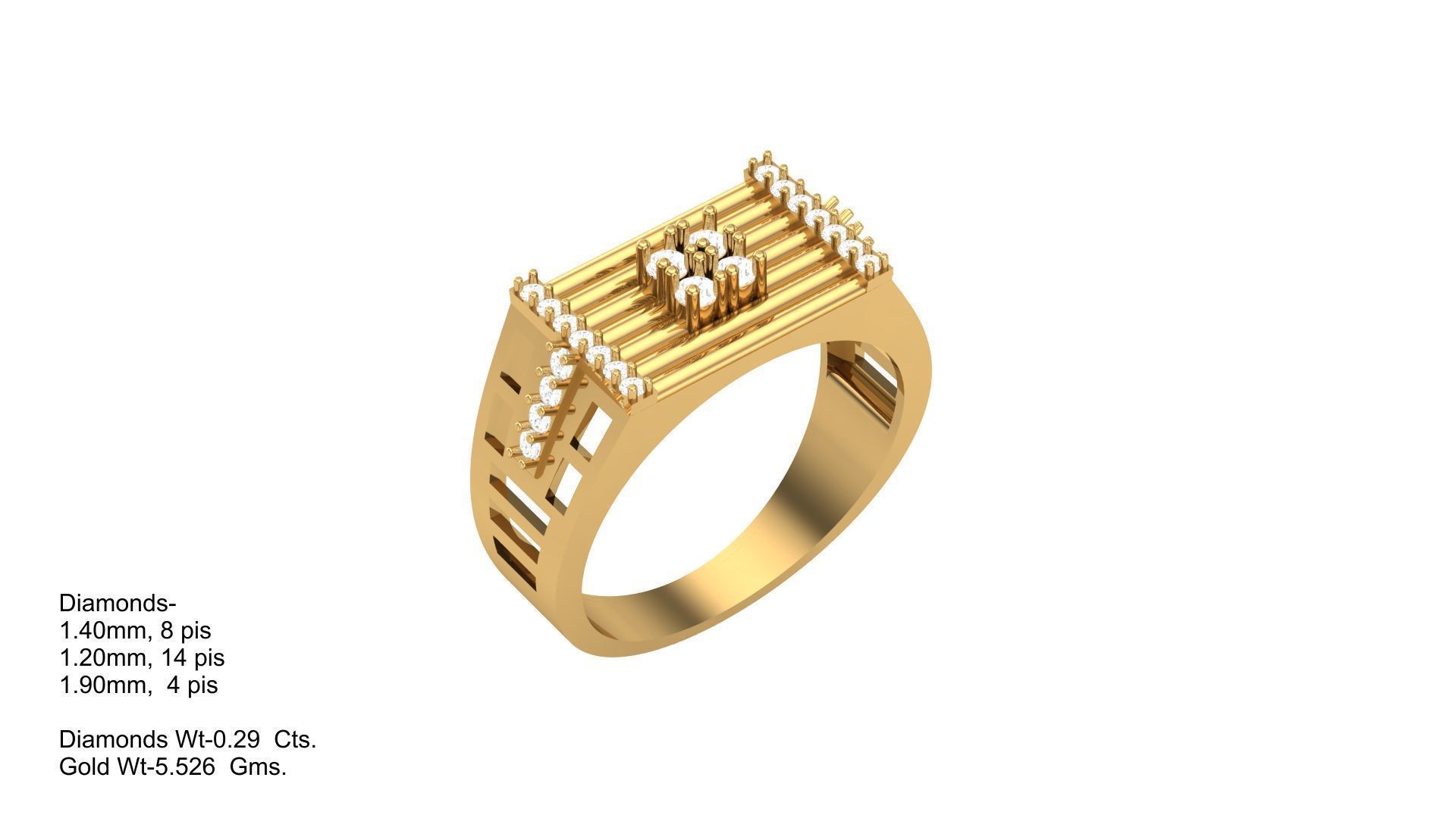 Gents Ring - 10 3D print model_1