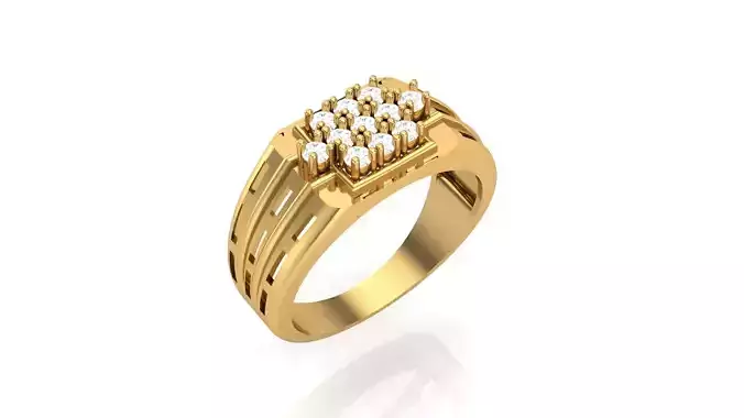 Gents Ring - 1 3D print model