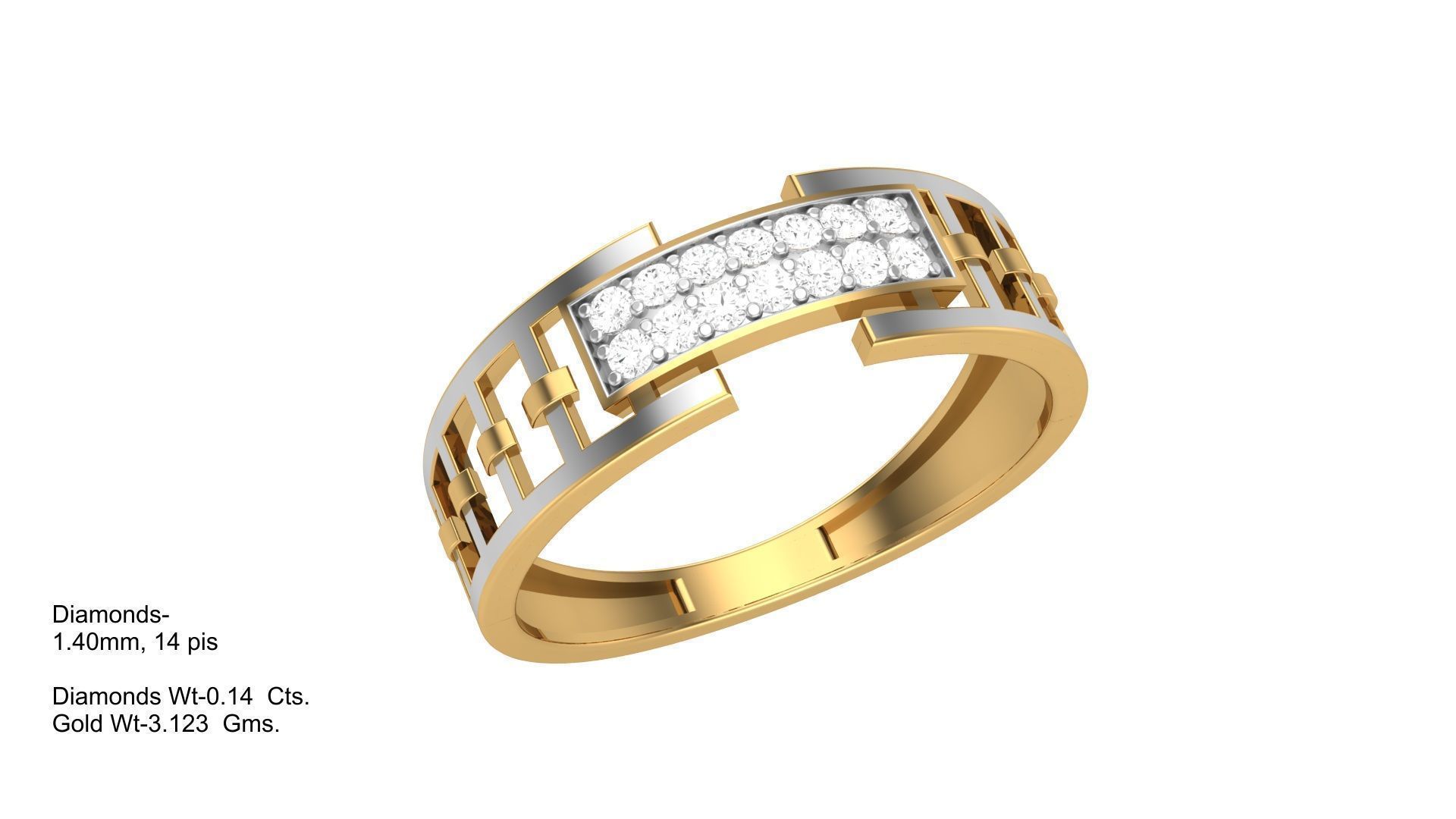 Gents Ring - 8 3D print model_1
