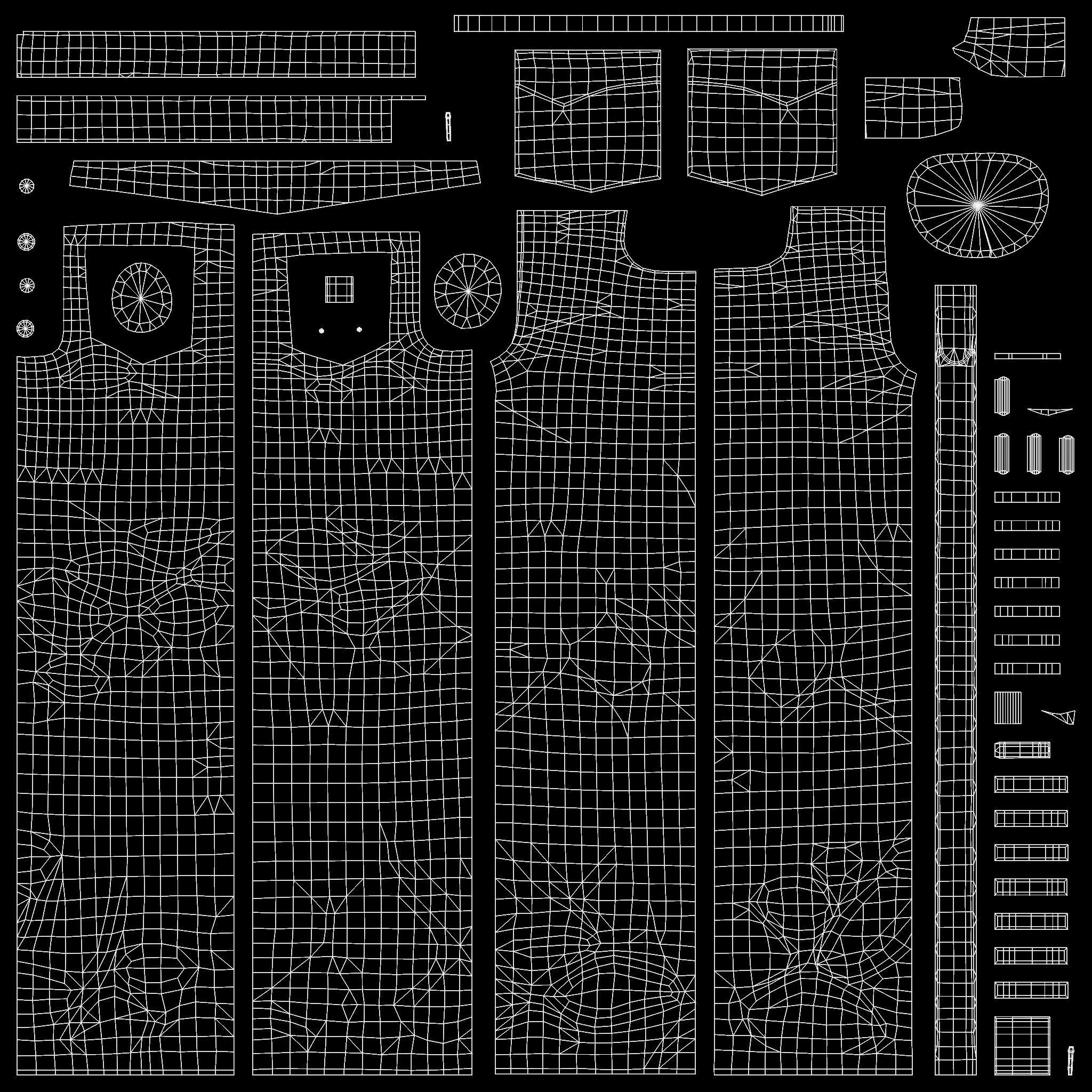 jeans low-poly game-ready man in Low-poly 3D model_4