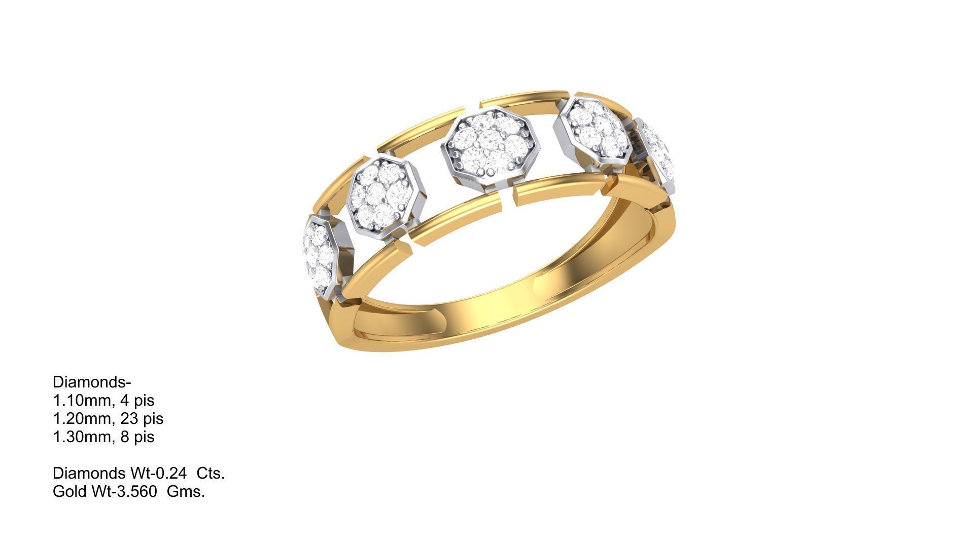 Gents Ring - 13 3D print model_1