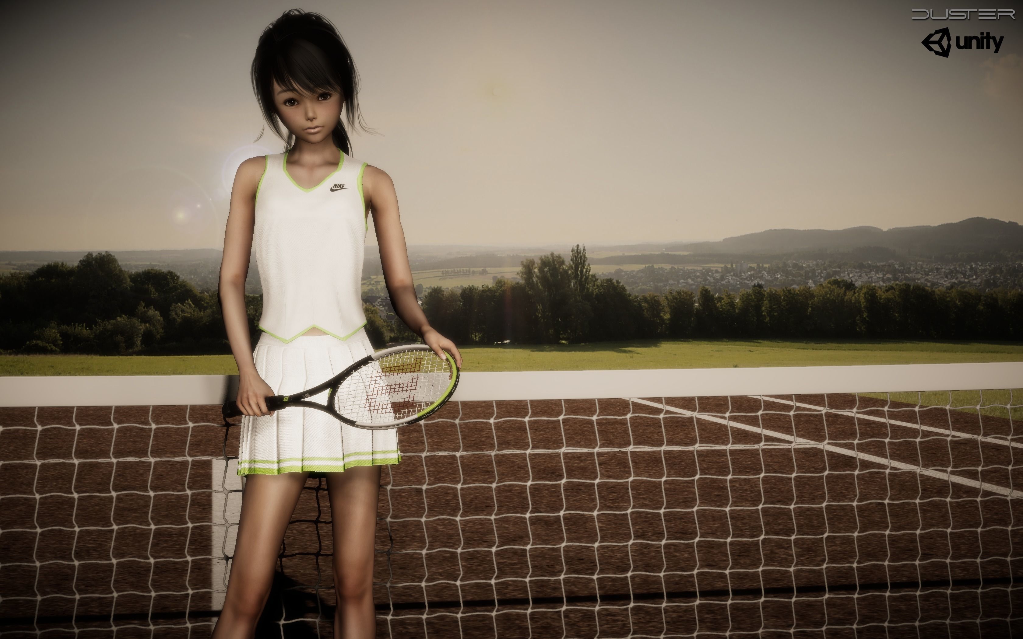 Wilson Blade Feel Tennis Racket and a ball 3D model_12