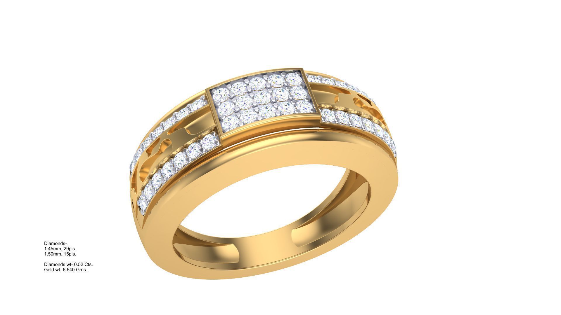 Gents ring - 9 3D print model_1