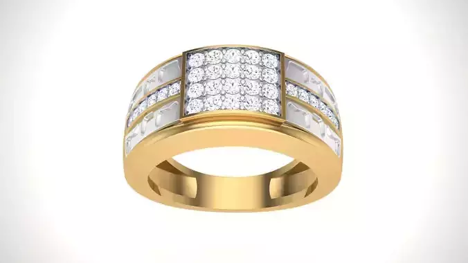 Gents ring - 12 3D print model