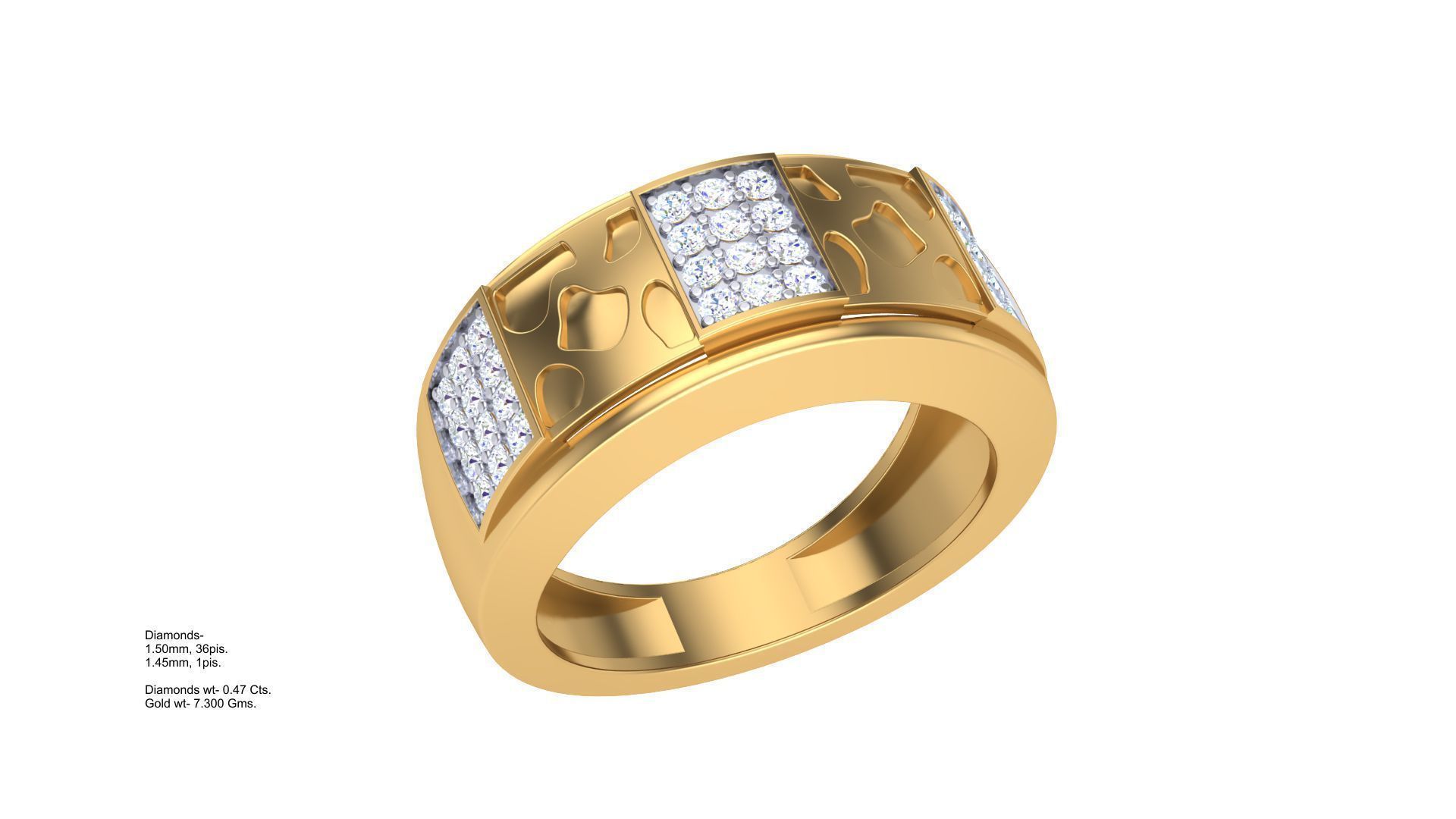 Gents ring - 10 3D print model_1