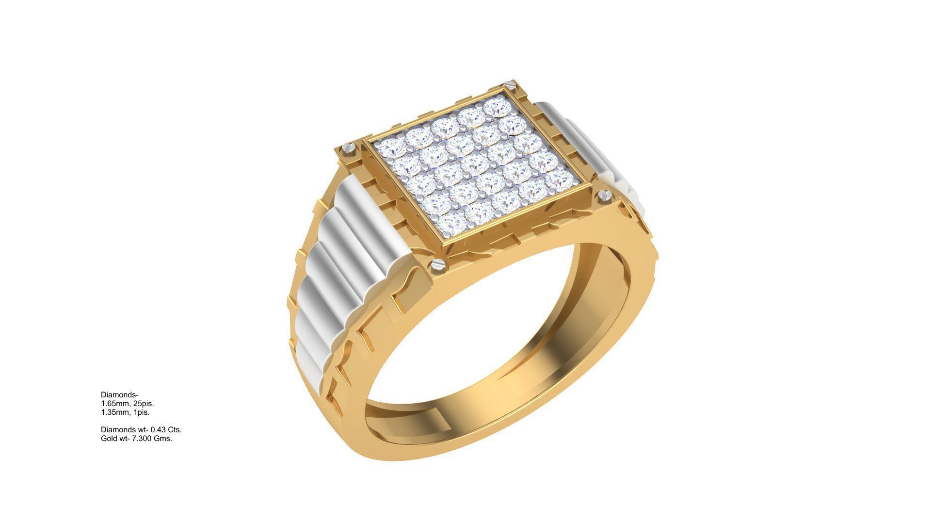 Gents ring - 1 3D print model_1