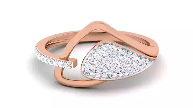 Women Diamond Ring 3dm renders detail