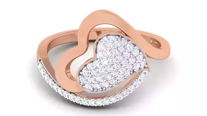 Women Diamond Ring 3dm renders detail