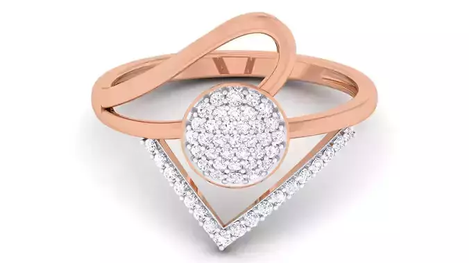 Women Diamond Ring 3dm renders detail