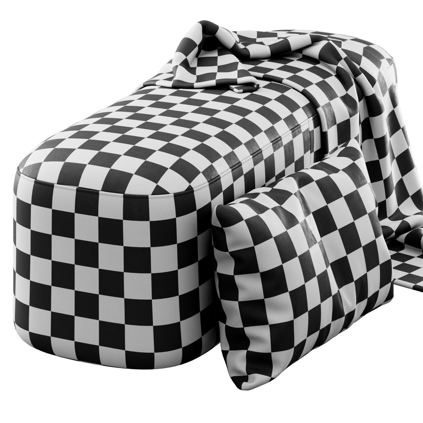 Ottoman bench stool by Vorsen 3D model_19