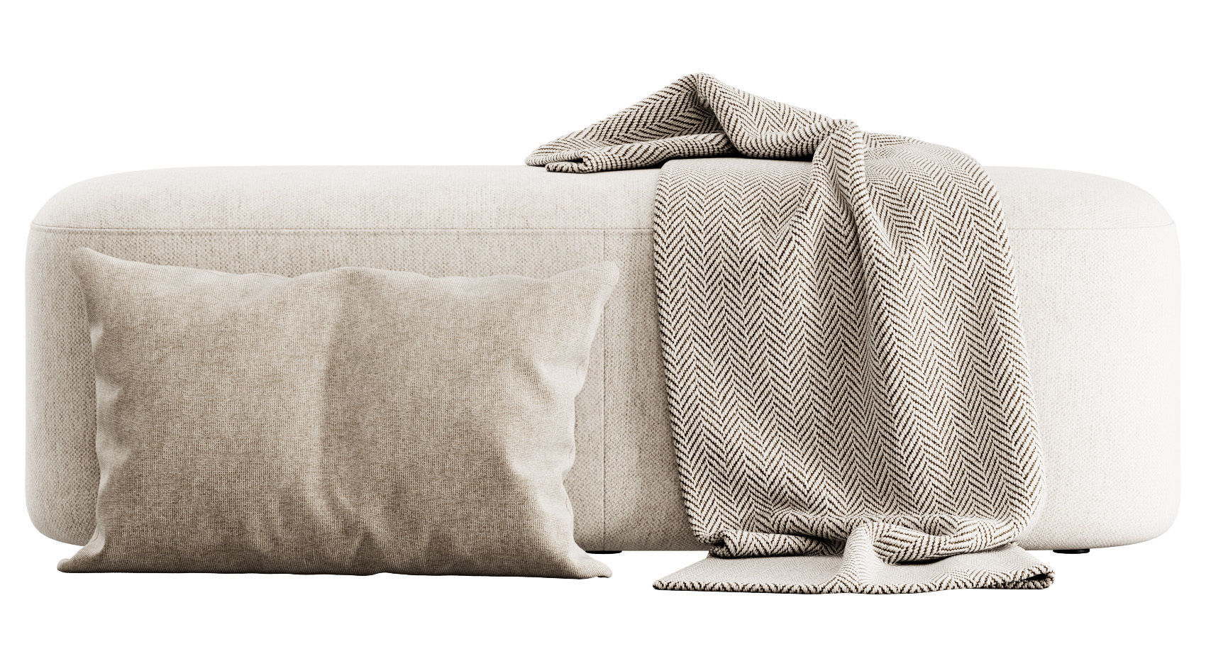 Ottoman bench stool by Vorsen 3D model_13