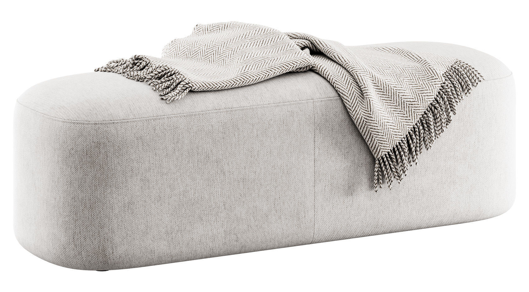 Ottoman bench stool by Vorsen 3D model_8