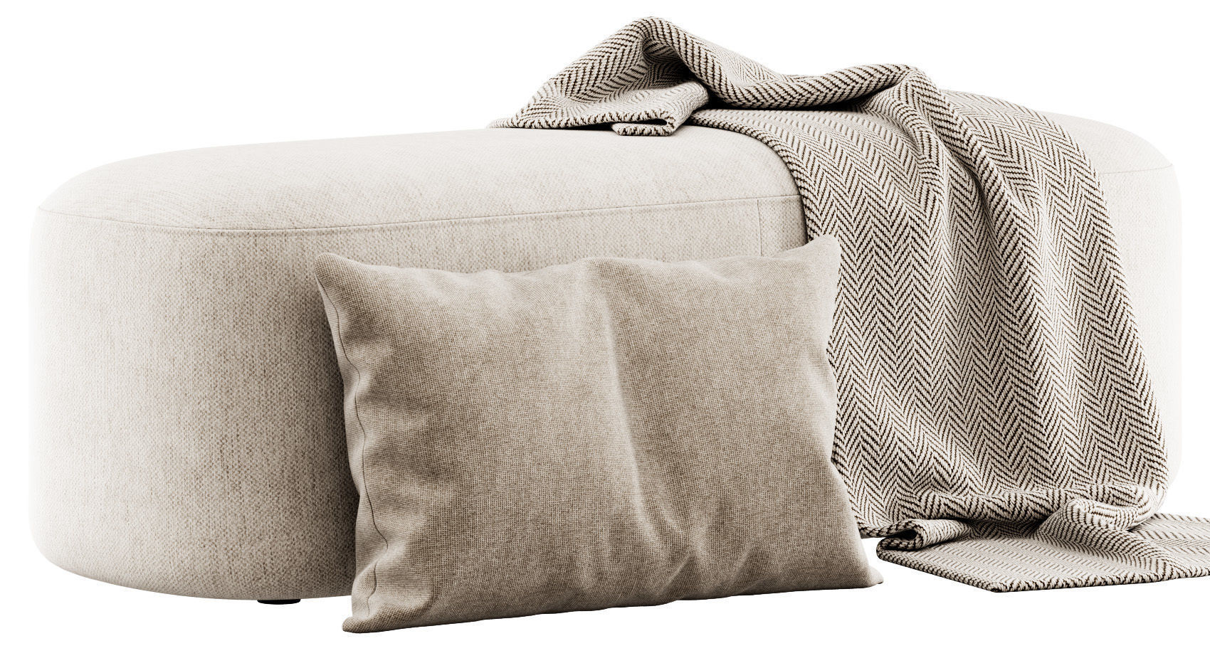 Ottoman bench stool by Vorsen 3D model_17