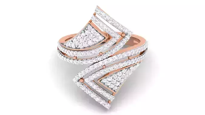 Women Diamond Ring 3dm renders detail