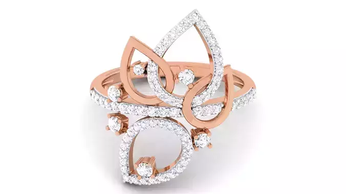 Women Diamond Ring 3dm renders detail