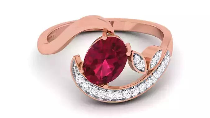 Women Diamond Ring 3dm renders detail