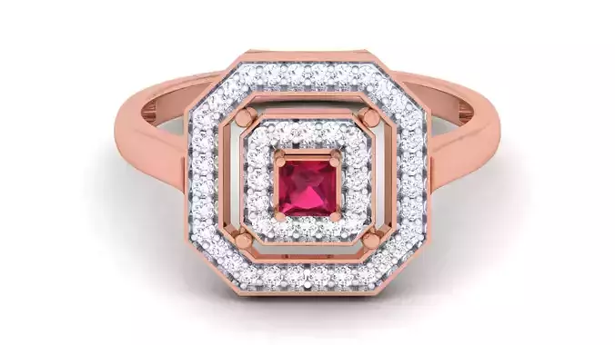 Women Diamond Ring 3dm renders detail