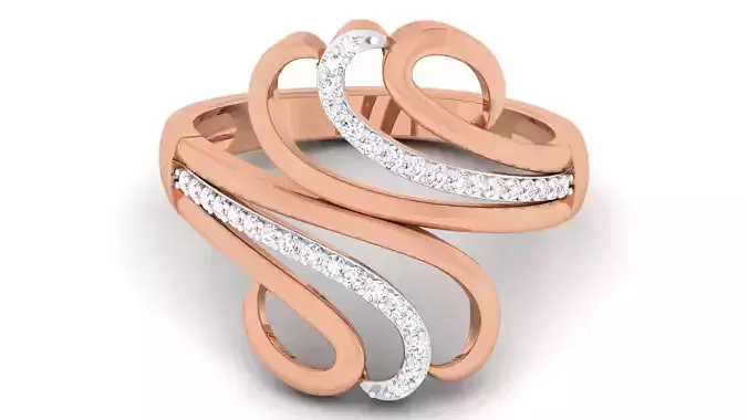 Women Diamond Ring 3dm renders detail