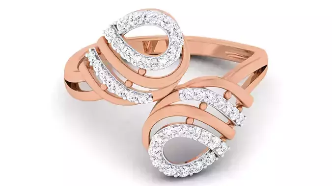 Women Diamond Ring 3dm renders detail