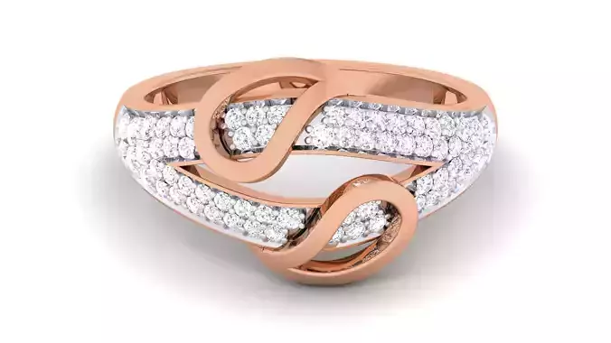 Women Diamond Ring 3dm renders detail