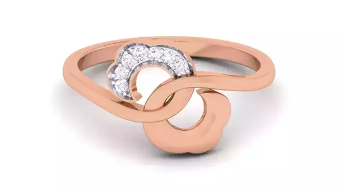 Women Diamond Ring 3dm renders detail