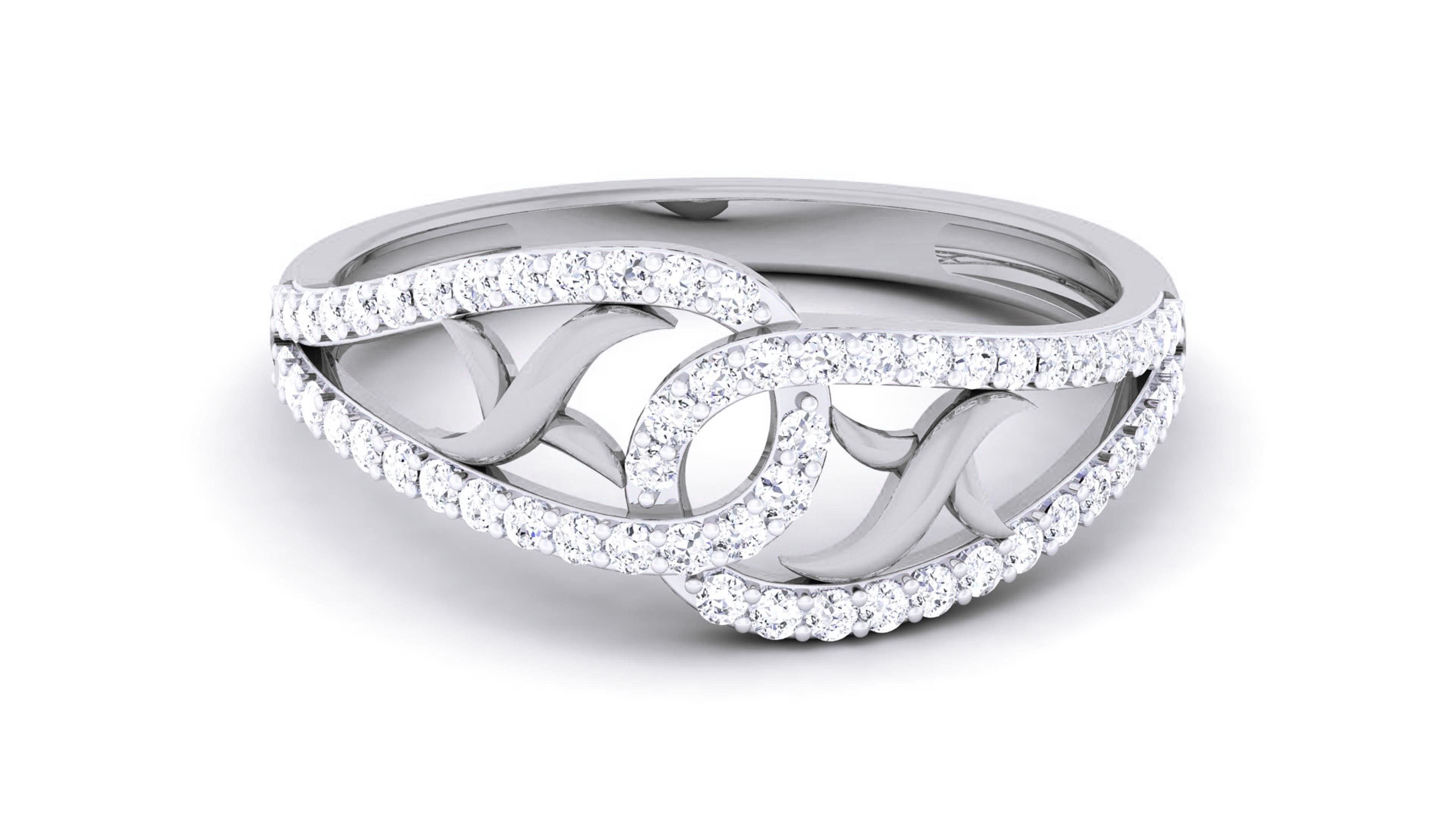 Women Diamond Ring 3dm renders detail 3D print model_9