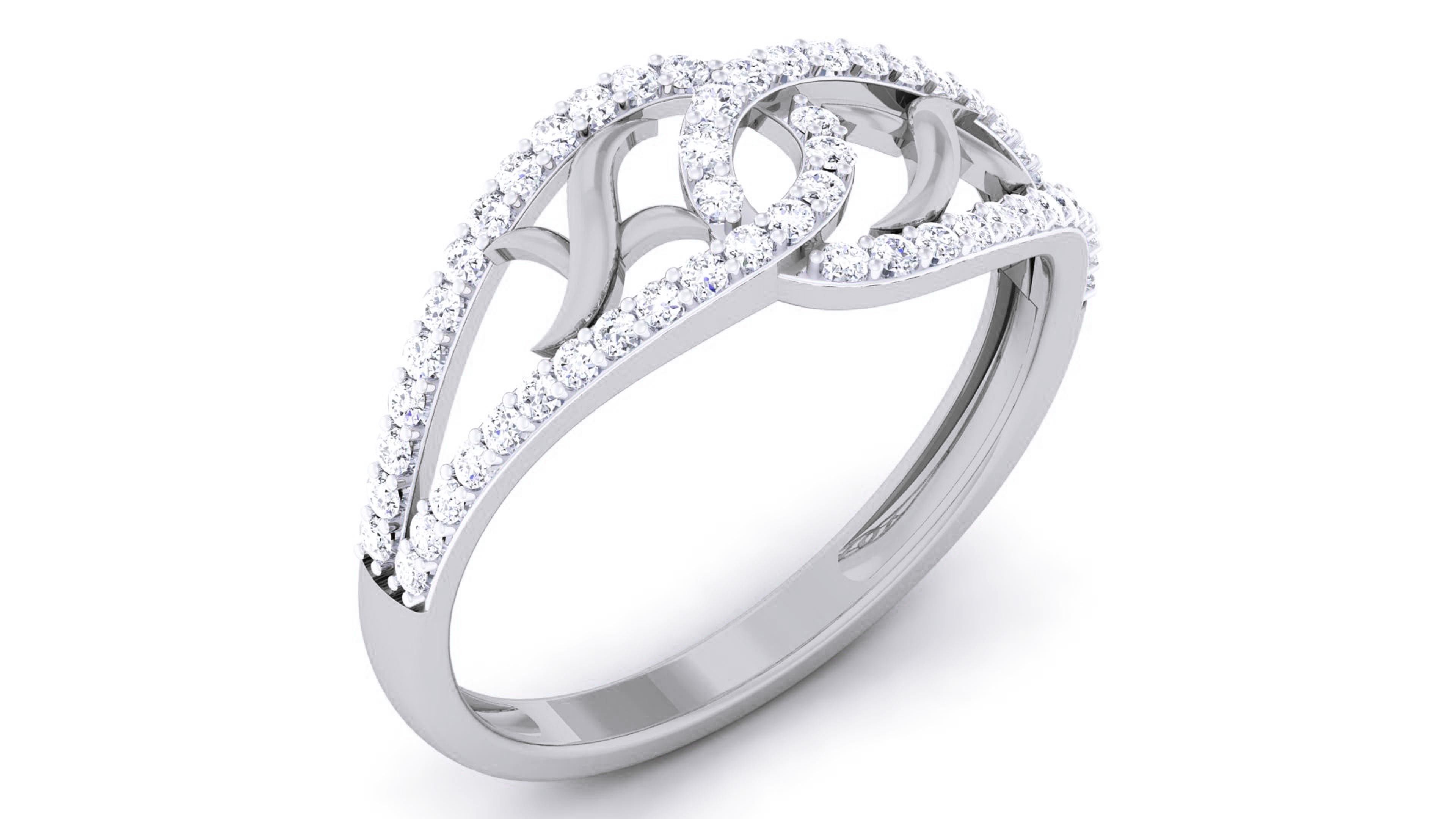 Women Diamond Ring 3dm renders detail 3D print model_5