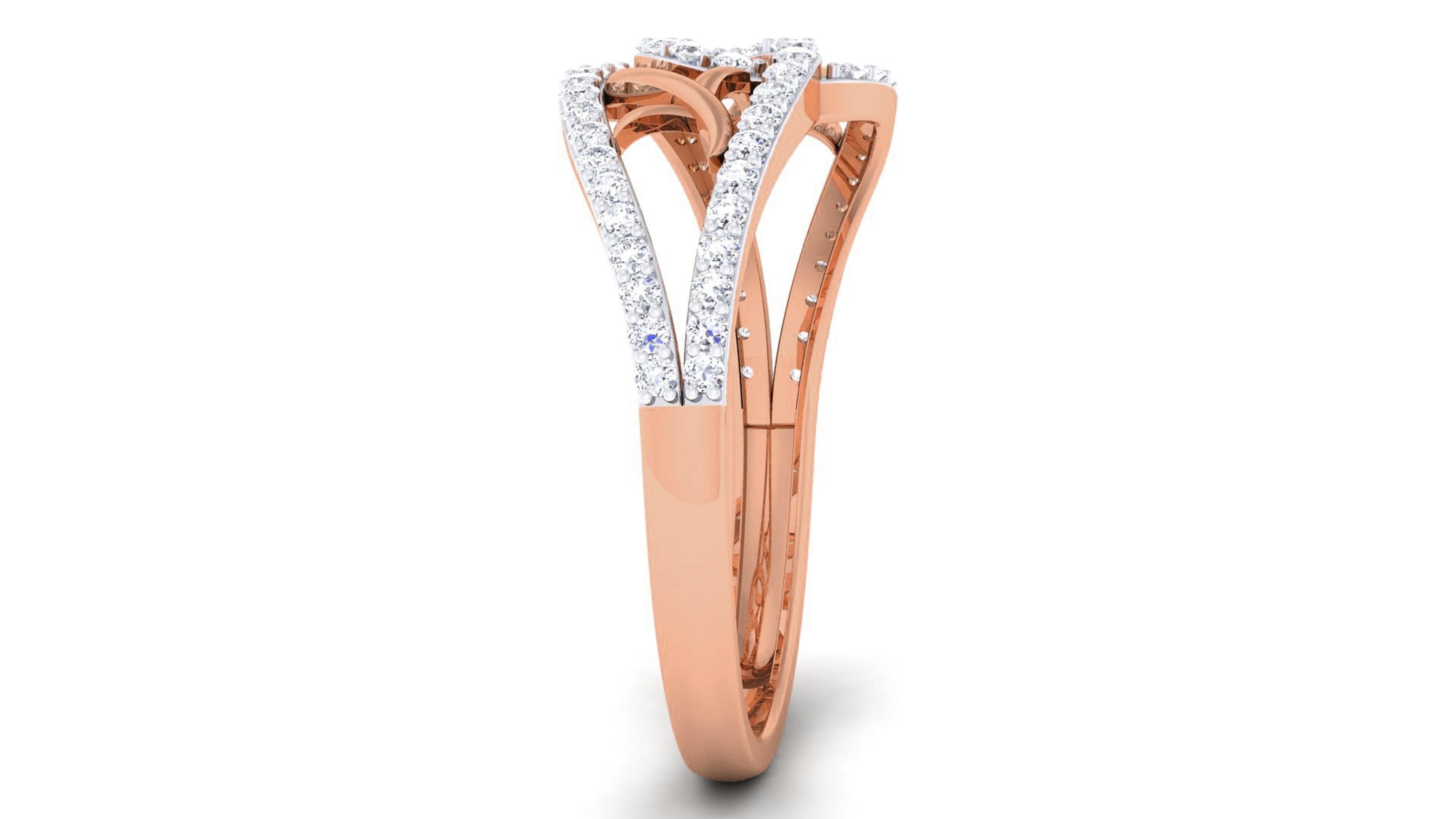 Women Diamond Ring 3dm renders detail 3D print model_8