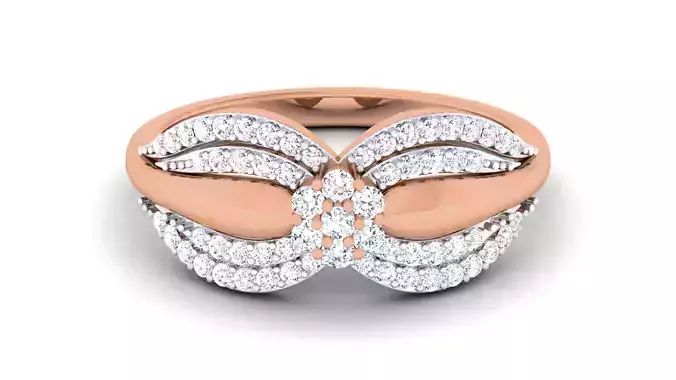 Women Diamond Ring 3dm renders detail